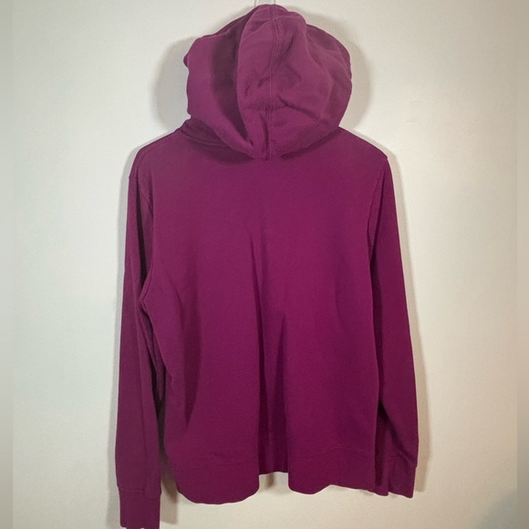 The North Face Women’s Magenta Pink Logo Pullover Hoodie Sweatshirt Size L - Picture 5 of 8